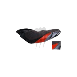 RIVA. Housse de selle Racing FX-SHO noir / rouge / alu