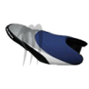 RIVA. Housse de selle Racing FX-140/ FX-160 noir / bleu / alu / blanc
