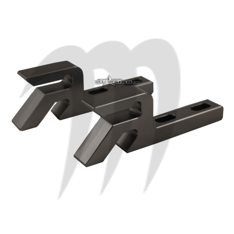 Kit clips pour capot avant (noir) Super-Jet (2 Pièces)