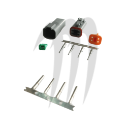 Connecteur étanche Deutsch gris 4 broches MSD