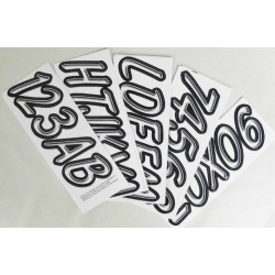 Kit Immatriculation, BLANC ( 146 pieces ) Hardline Products