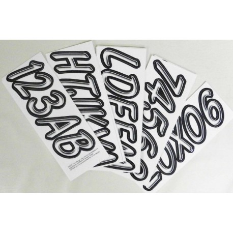 Kit Immatriculation, BLANC ( 146 pieces ) Hardline Products