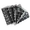 HARDLINE PRODUCTS . Kit Immatriculation, CARBONE SILVER METAL ( 146 pieces )