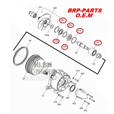 Kit turbine d'origine BRP pour SeaDoo 4-Tech